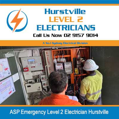 ASP Emergency Level 2 Electrician checking an electrical metering system and switchboard in Hurstville