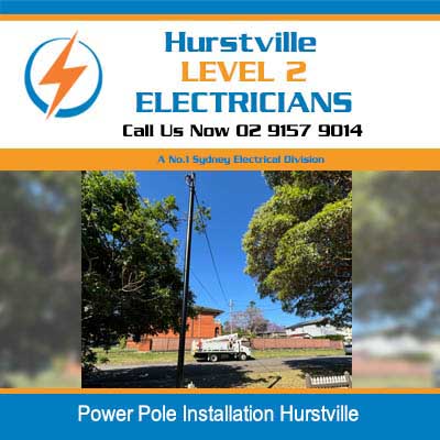 New private power pole installed in Hurstville